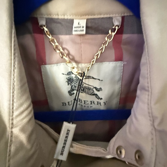 Source Unknown Beige Double-Breasted Trench Coat BNWT size Large - Picture 8 of 8